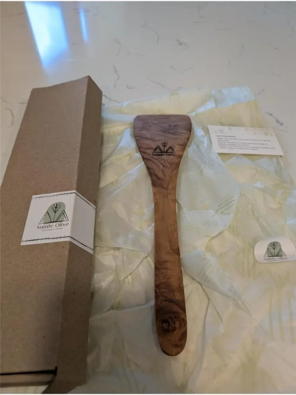 Handmade 12 Inch Olive Wood Cooking Spatula